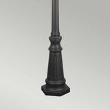 Norfolk Black Triple Lantern Outdoor Post Light