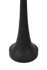 Elegant Black Matte Wooden Floor Lamp 25x135 cm