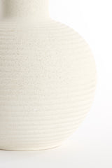Elegant Ulloa Ceramics Vase in Matte Cream Finish - 34x52 cm