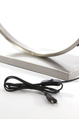 Elegant Satin Nickel Lamp Base, 50x15x57 cm - Liva Collection