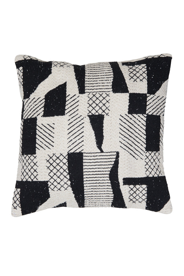 Elegant Cesena Black & Beige 45x45 cm Cushion Cover