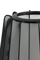 Elegant Black Plumeria Table Lamp (25x45 cm)