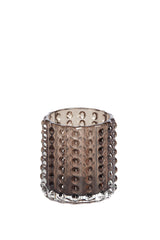 Amber Smoky Hues Glass Tealight Holder