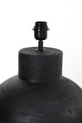 Elegant Black Wood Lamp Base, 33x55 cm
