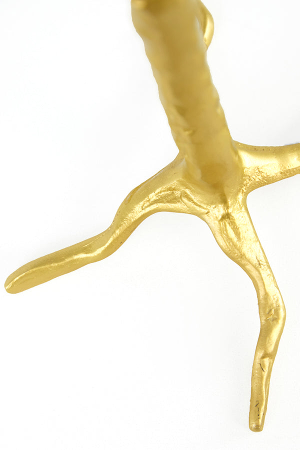 Golden Elegance Feather Floor Lamp with Peach Accents - Ø95x180 cm