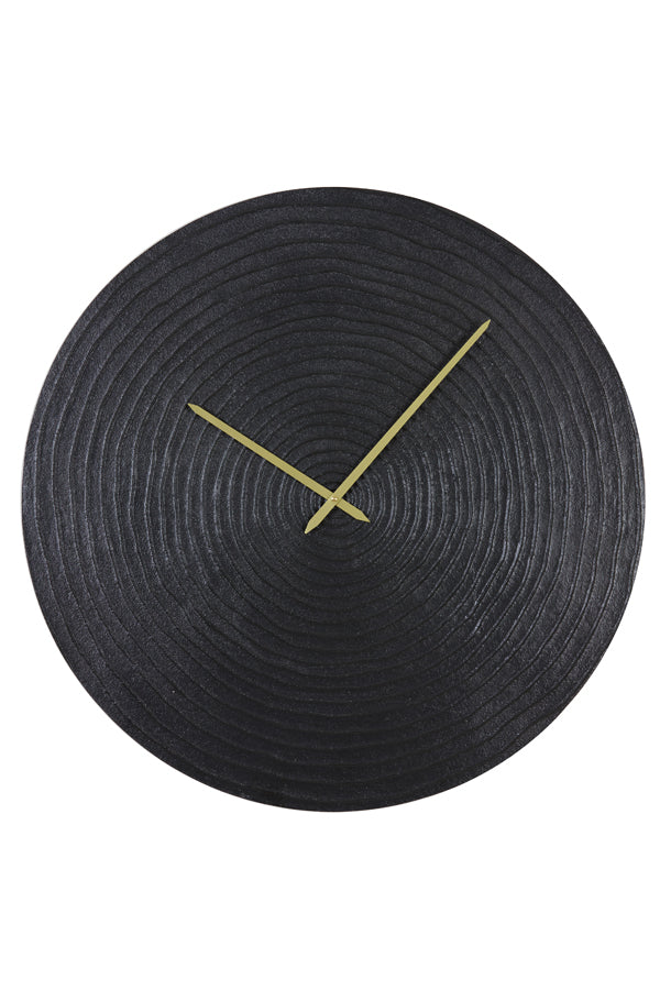 Vintage Black Cervino Wall Clock - 74 cm Diameter