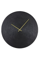 Vintage Black Cervino Wall Clock - 74 cm Diameter