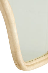 Natural Matt Wood Mirror Celano 80x44x4 cm