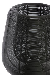 Matte Black Aboso Table Lamp - 24cm Diameter, 54cm Height