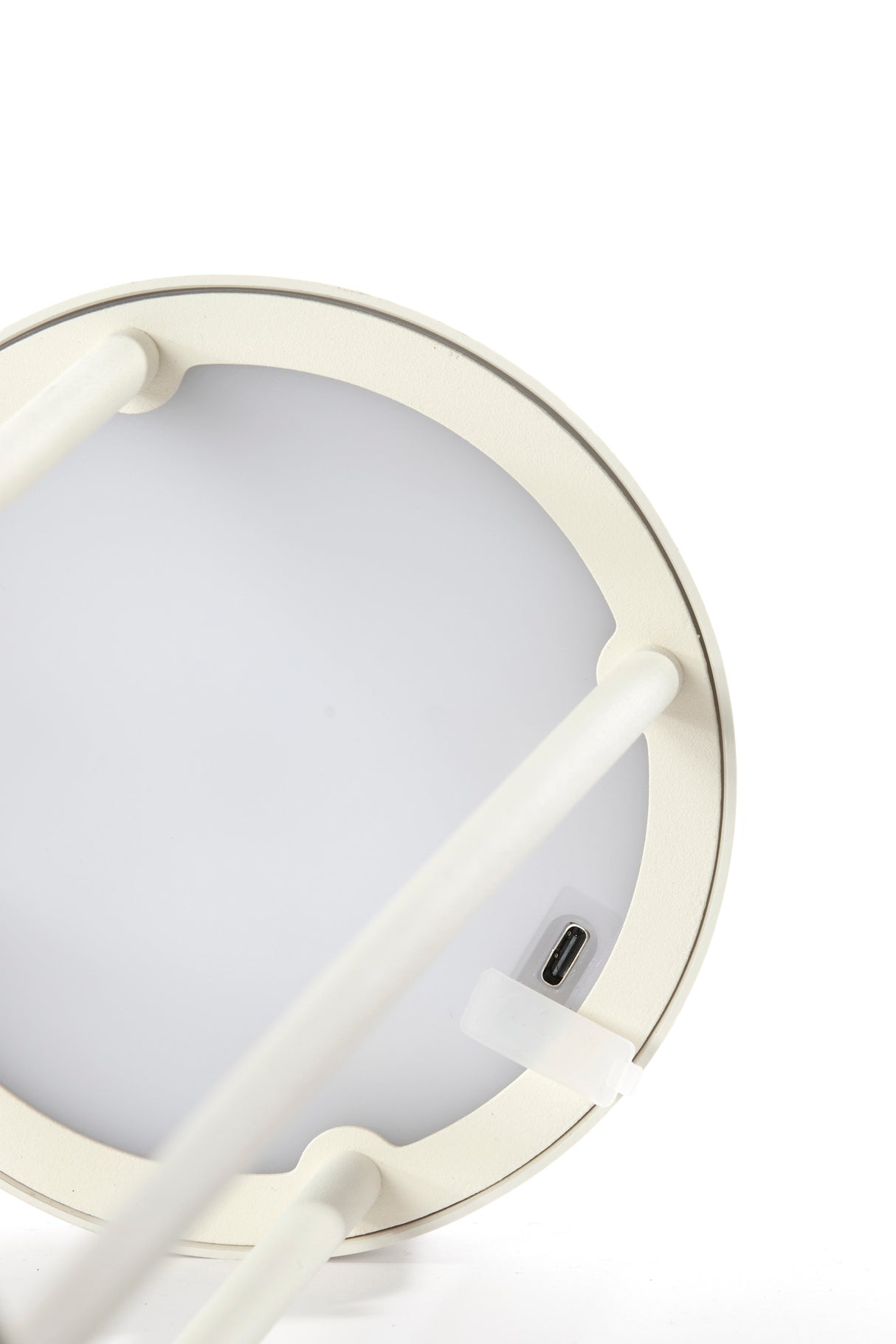 Isalo Cream LED Table Lamp, 13x50 cm