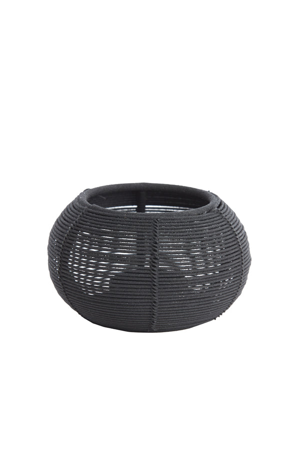 Matte Black Tealight Candle Holder Ø11x7 cm