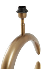 Antique Bronze Lune Lamp Base 36x18x86 cm