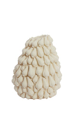 Elegant Cream Vase 42x39x47 cm - Garlic Shape Deco