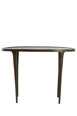 Elegant Arica Console 110x43x80 cm in Rich Dark Brown Finish