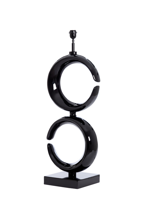 Elegant Tall Black Lamp Base 37x26x99 cm