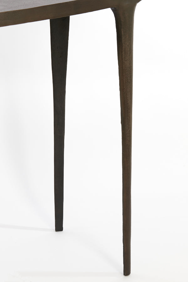 Elegant Arica Console 110x43x80 cm in Rich Dark Brown Finish