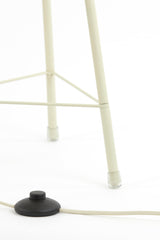 Elegant Tripod Floor Lamp with Plumeria Sand Finish - Ø42x132 cm