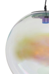Medina Glass Rainbow Hanging Lamp Ø48 cm with Black Accents