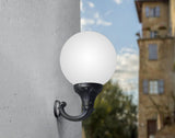 Globe 400 Ofir E27 (No Lamp) Louvre, Wall Globe, Black/Clear