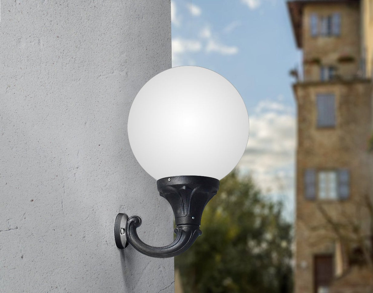 Globe 400 Ofir 11W E27 LED CCT, Wall Globe, Black/Opal
