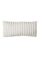 Velvet Cream Lumbar Cushion 60x30 cm