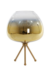 Golden Elegance: Mayson Crystal Glass Table Lamp Ø30x43 cm