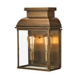 Grand Georgian Wall Lantern in Antique Brass Finish
