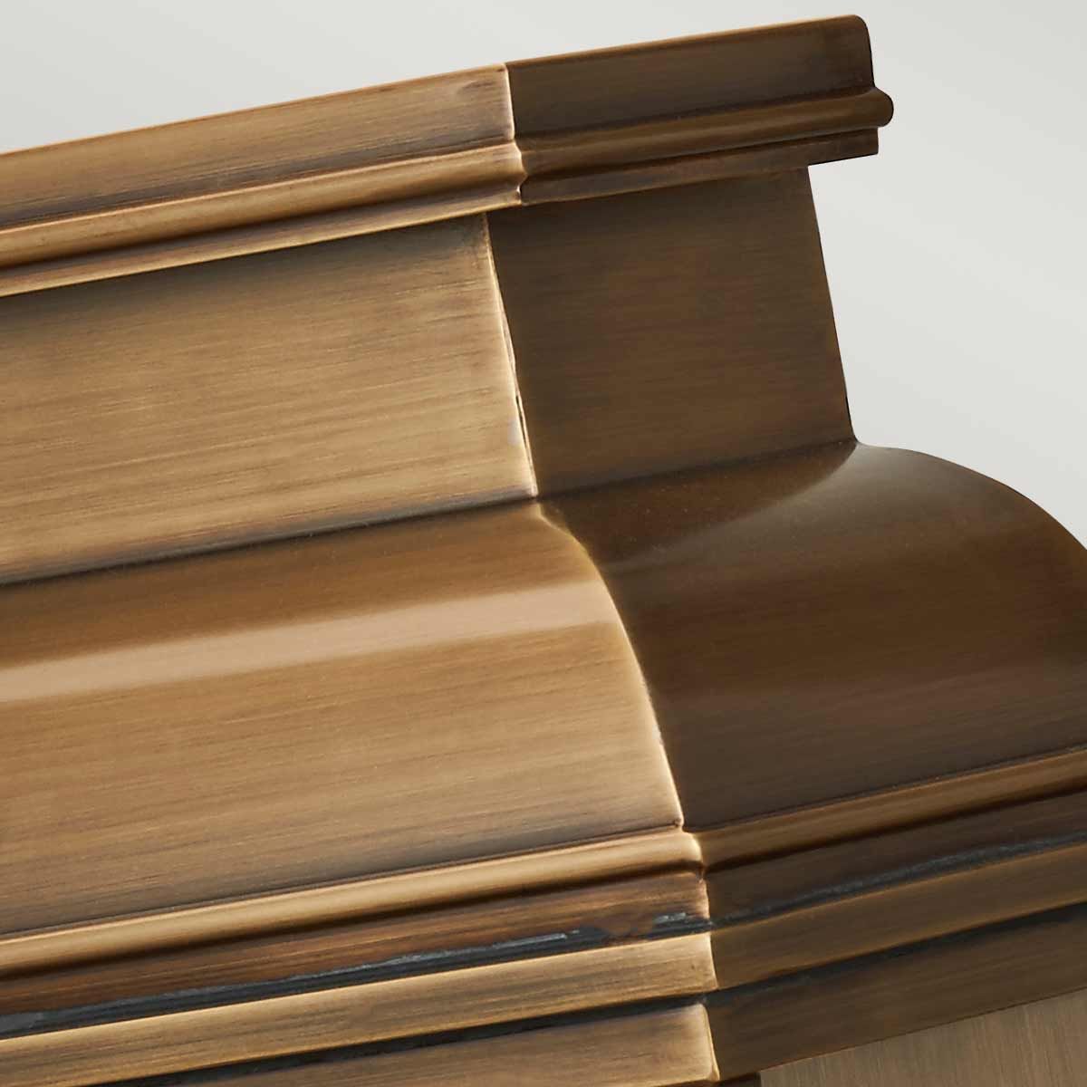 Grand Georgian Wall Lantern in Antique Brass Finish