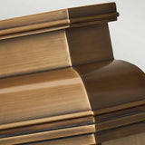 Grand Georgian Wall Lantern in Antique Brass Finish