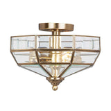 Vintage Elegance Antique Brass Ceiling Fixture