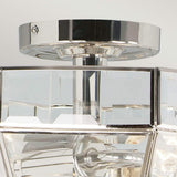 Old Park Semi-Flush Light in Polished Nickel Finish