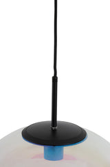 Medina Glass Rainbow Hanging Lamp Ø48 cm with Black Accents