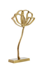 Golden Papaver Ornament with Base 28x8.5x45 cm