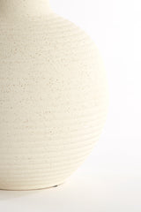 Elegant Ulloa Ceramics Vase in Matte Cream Finish, 42cm Height