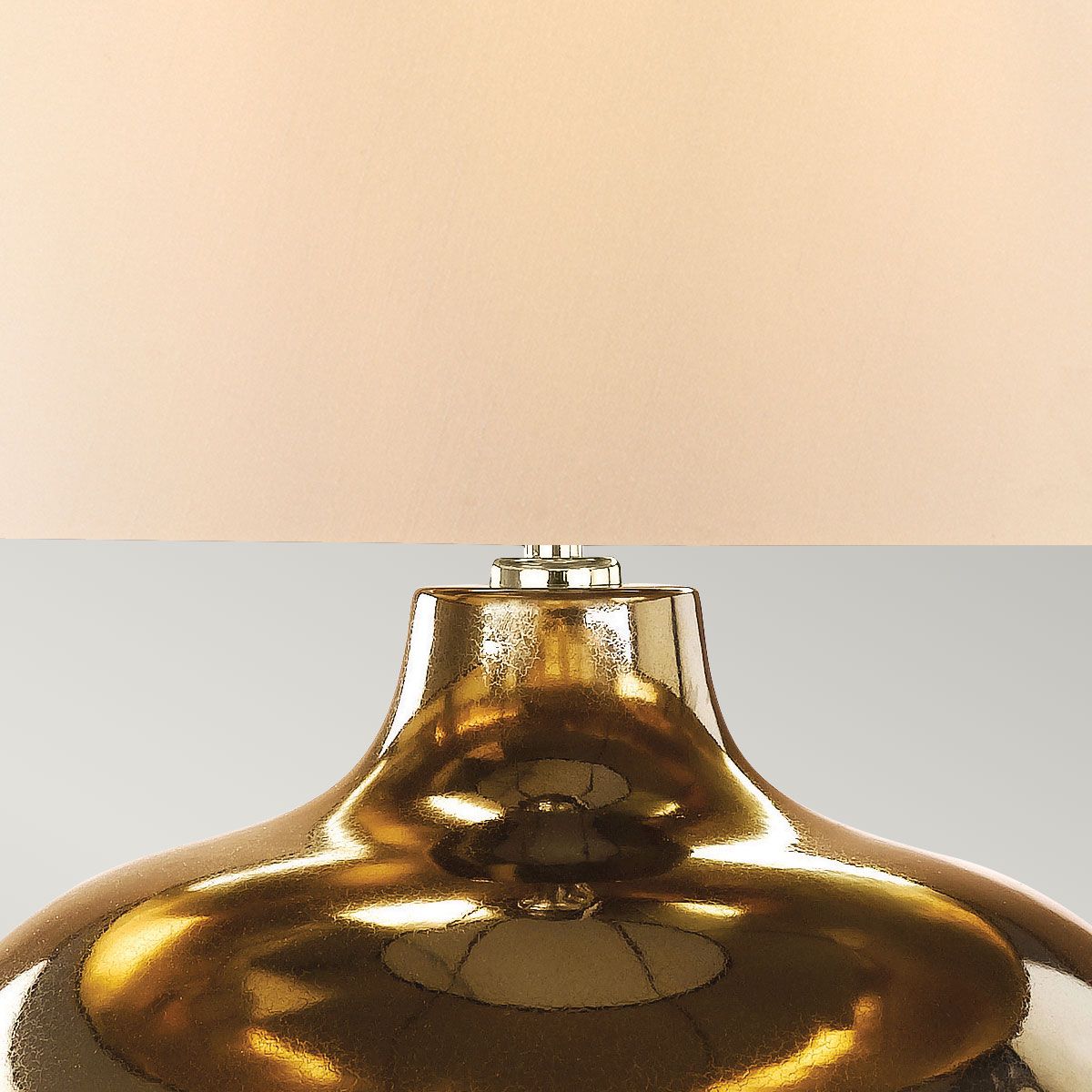 Ottoman 1 Light Table Lamp - Ivory shade Bronze Metalic, Ivory Shade