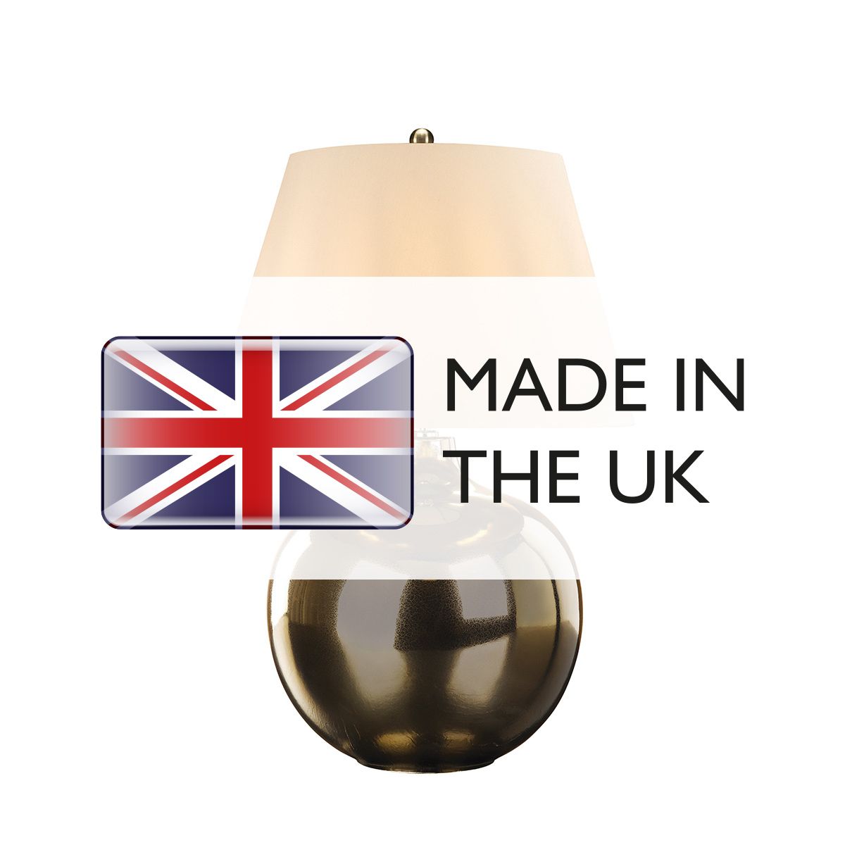 Ottoman 1 Light Table Lamp - Ivory shade Bronze Metalic, Ivory Shade