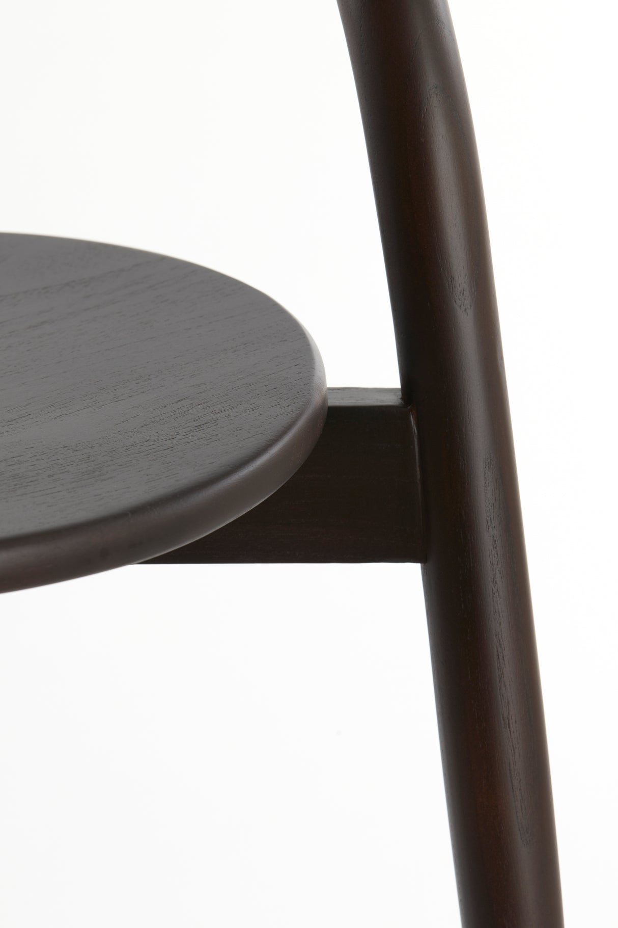 Sleek Black Wooden Dining Chair - 59x53x74 cm