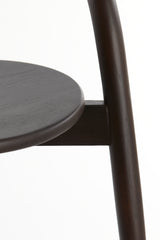 Sleek Black Wooden Dining Chair - 59x53x74 cm