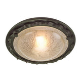 Elegant Olivia Flush Mount Light in Black and Gold