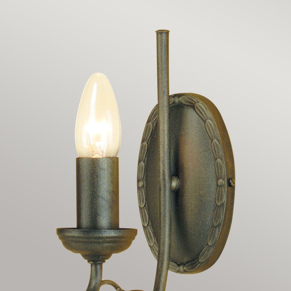 Olivia Single-Light Black/Gold Wall Sconce