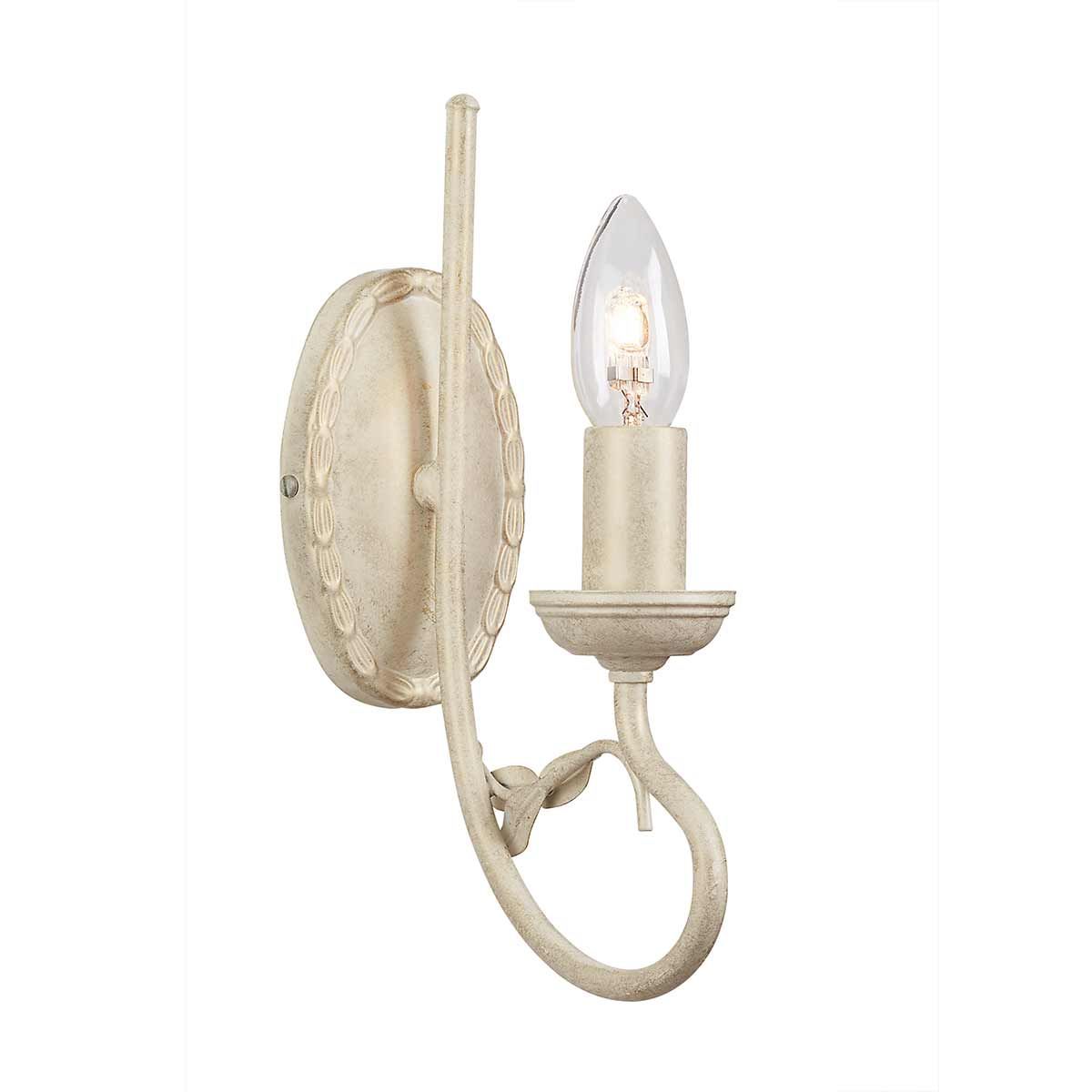 Olivia 1-Light Ivory/Gold Wall Sconce