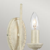 Olivia 1-Light Ivory/Gold Wall Sconce