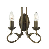 Olivia Dual Light Wall Sconce in Black and Gold