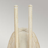 Olivia Dual-Light Wall Fixture in Ivory and Gold
