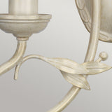 Olivia Dual-Light Wall Fixture in Ivory and Gold