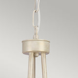 Olivia Elegance 3-Light Handcrafted Chandelier in Ivory and Gold