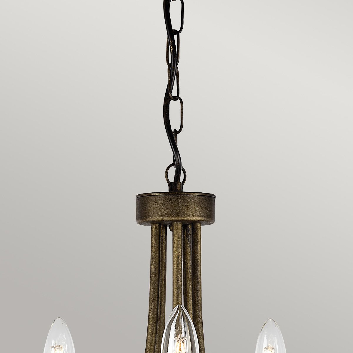 Olivia Elegance 5-Light Black and Gold Chandelier
