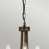 Olivia Elegance 5-Light Black and Gold Chandelier