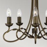 Olivia Elegance 5-Light Black and Gold Chandelier