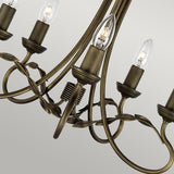 Olivia Elegance 5-Light Black and Gold Chandelier